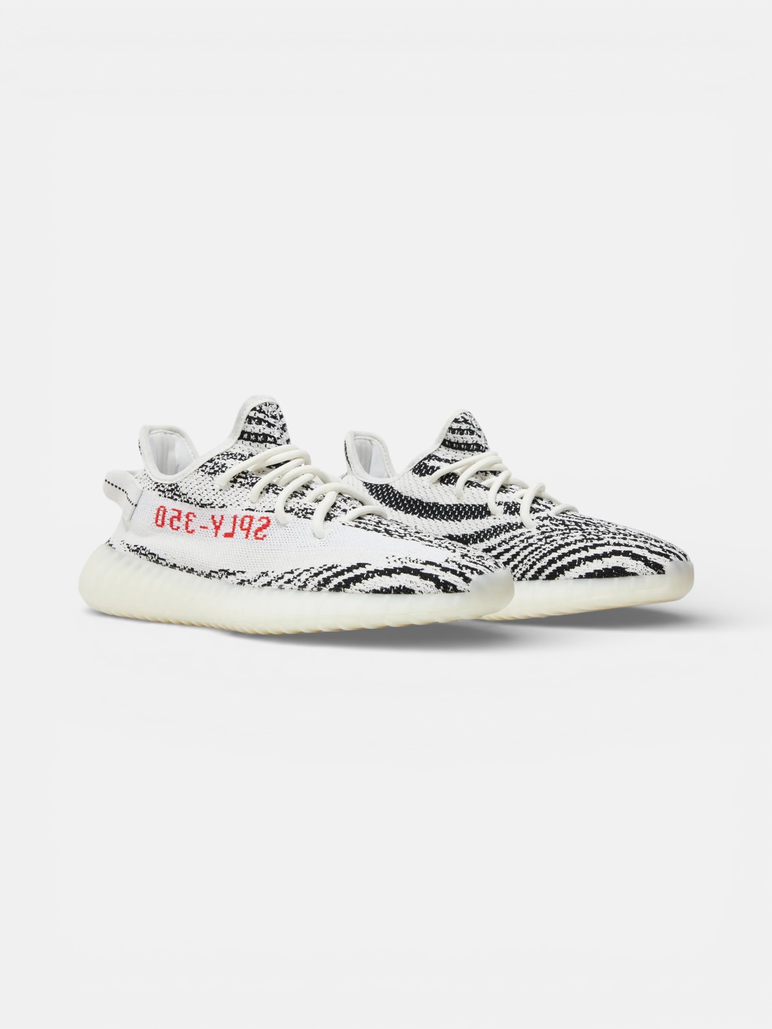 Adidas Adidas Yeezy Boost 350 Zebra – detail view in premium quality with AA+ craftsmanship