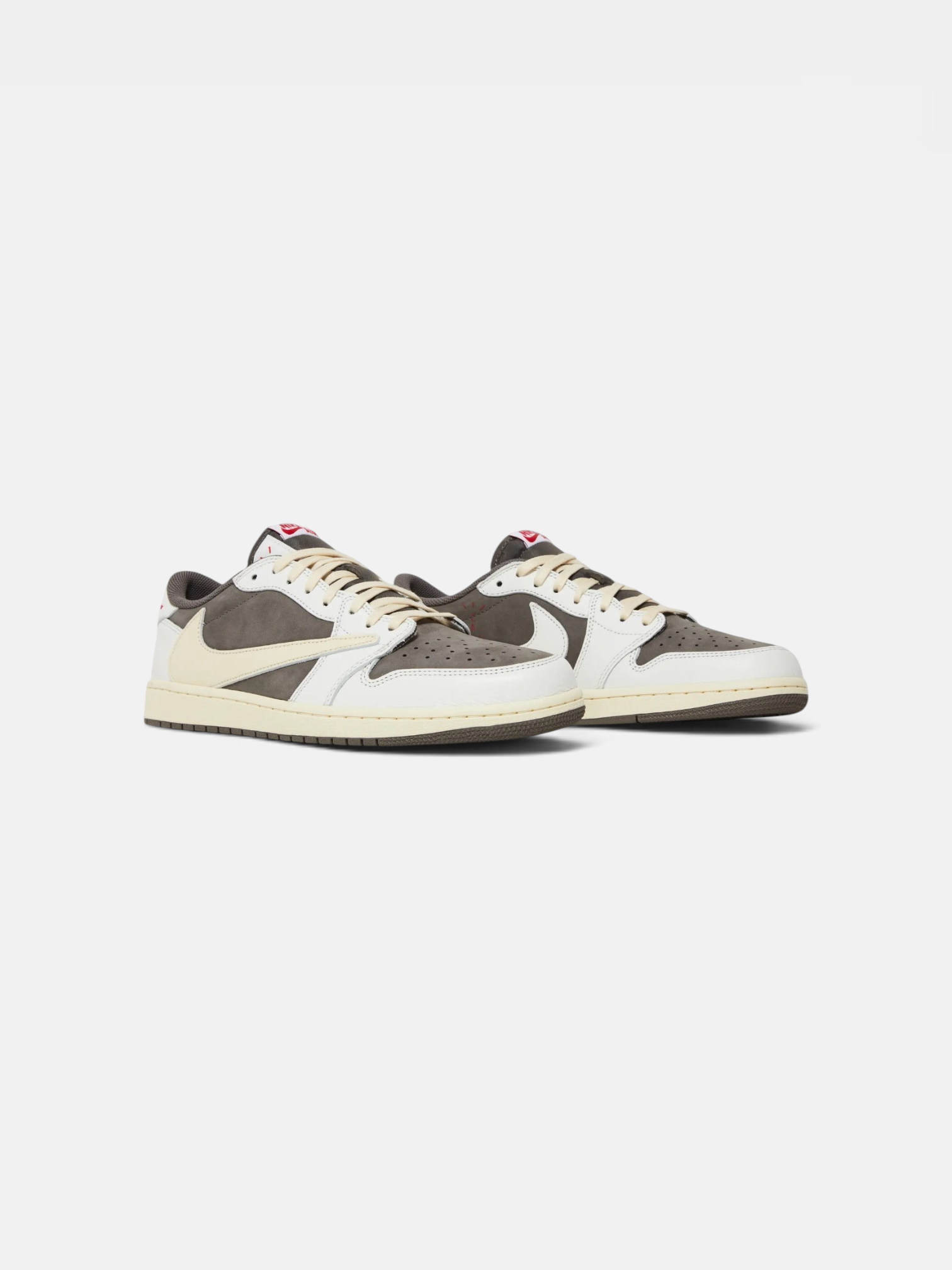 Jordan Jordan 1 Retro Low OG SP Travis Scott Reverse Mocha – detail view in premium quality with AA+ craftsmanship