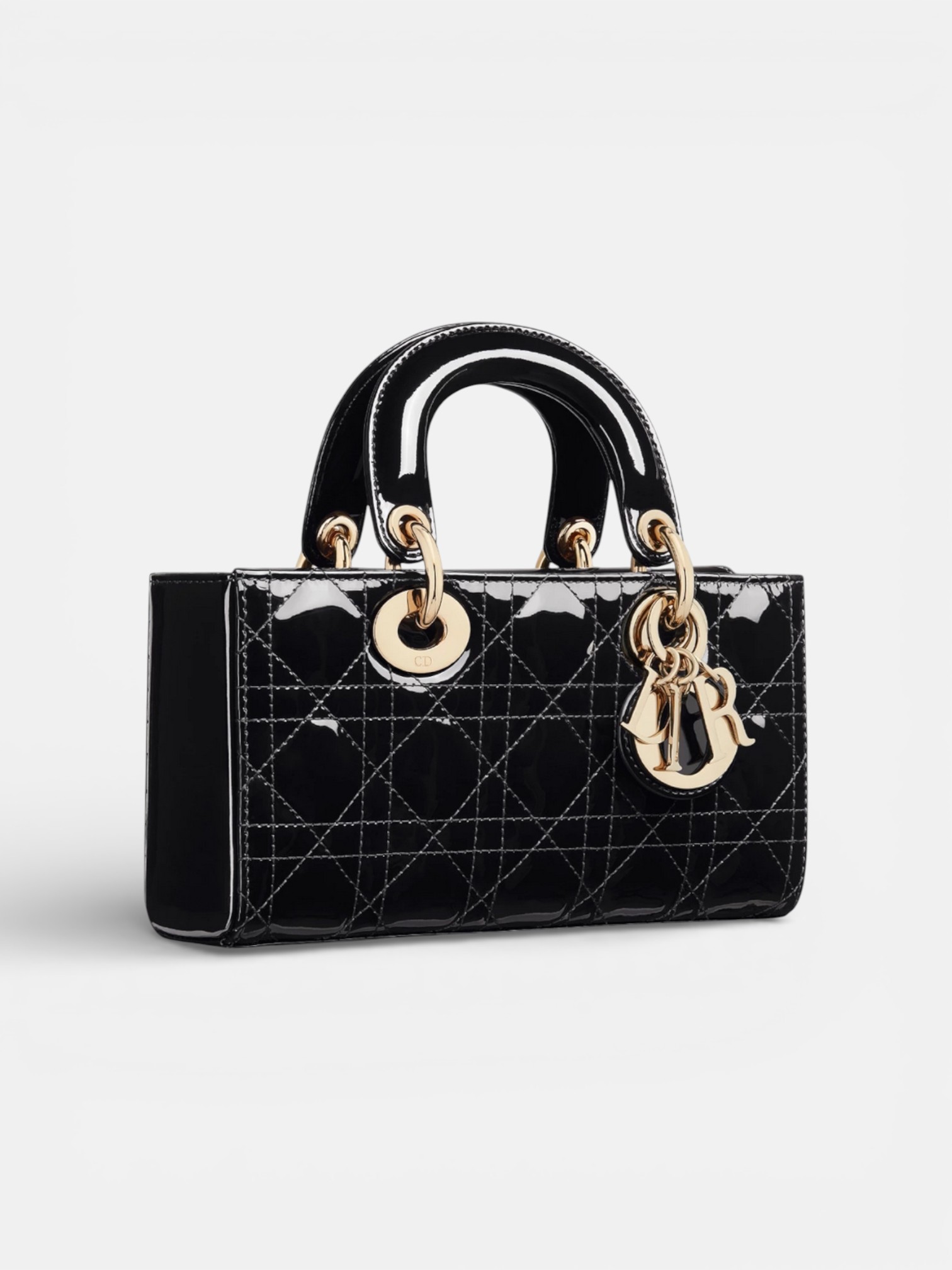 Dior Dior Small Lady D-Joy Bag Black – close-up detail view in premium quality with AA+ craftsmanship