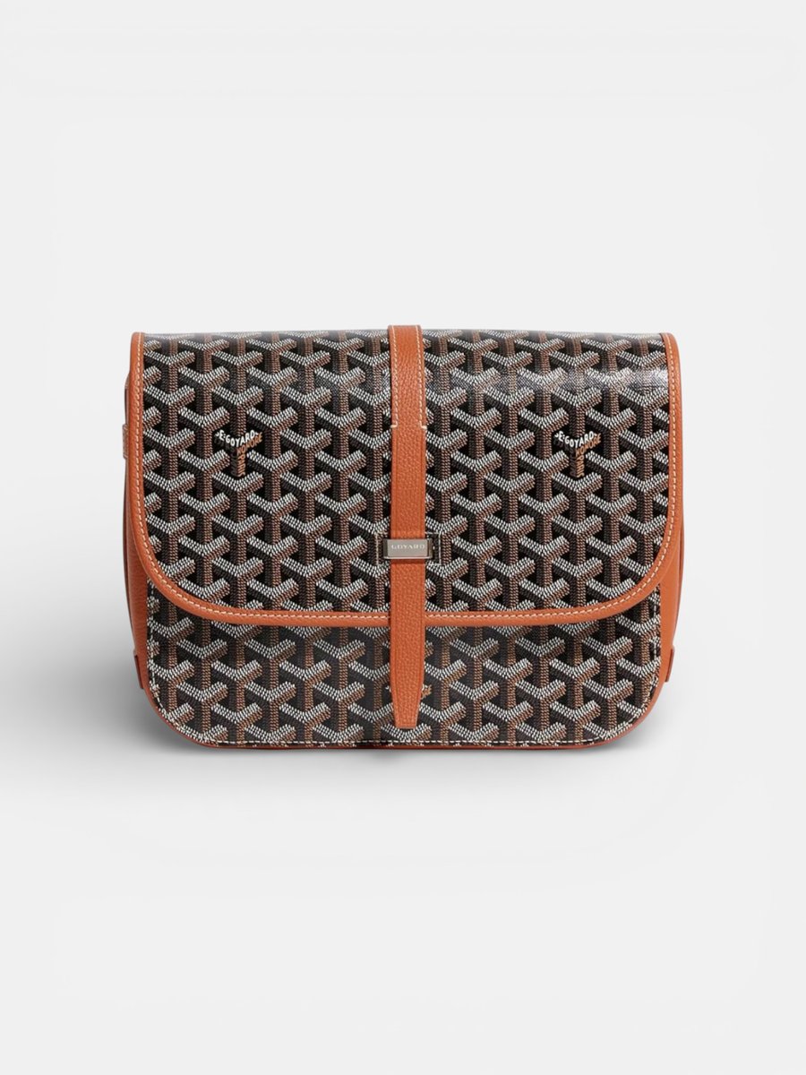 Goyard Belvedere MM Bag Black Tan - Preview