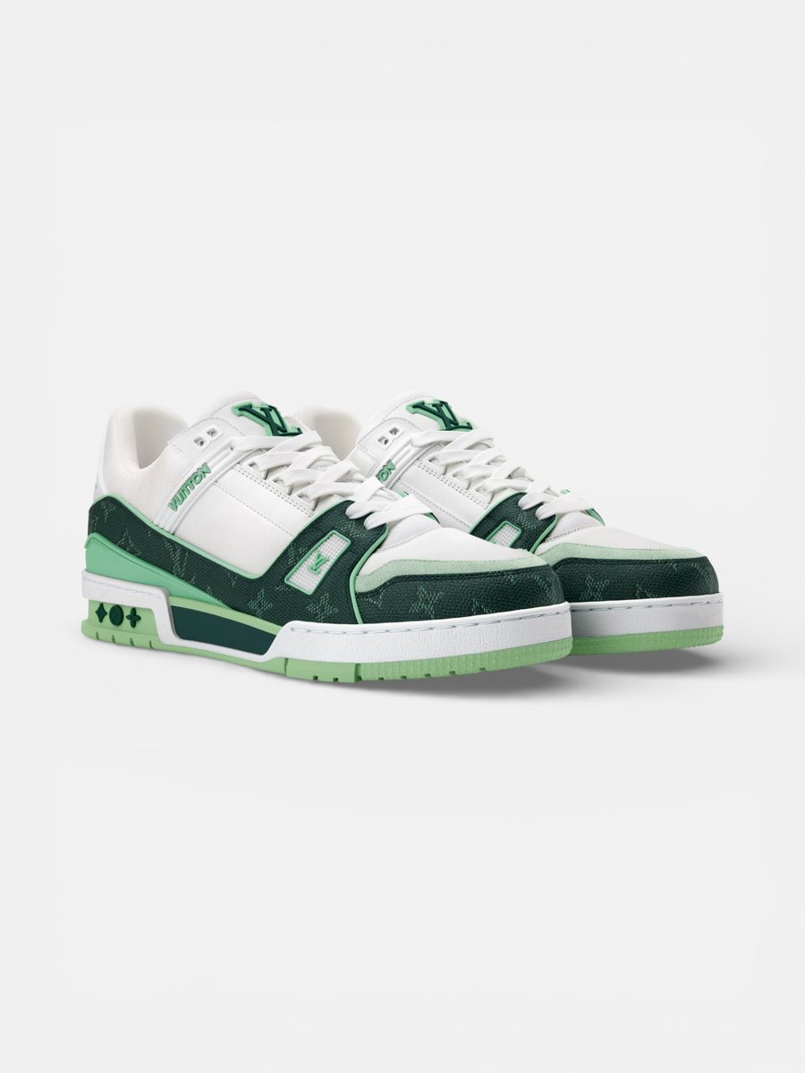 Louis Vuitton Trainer Green White