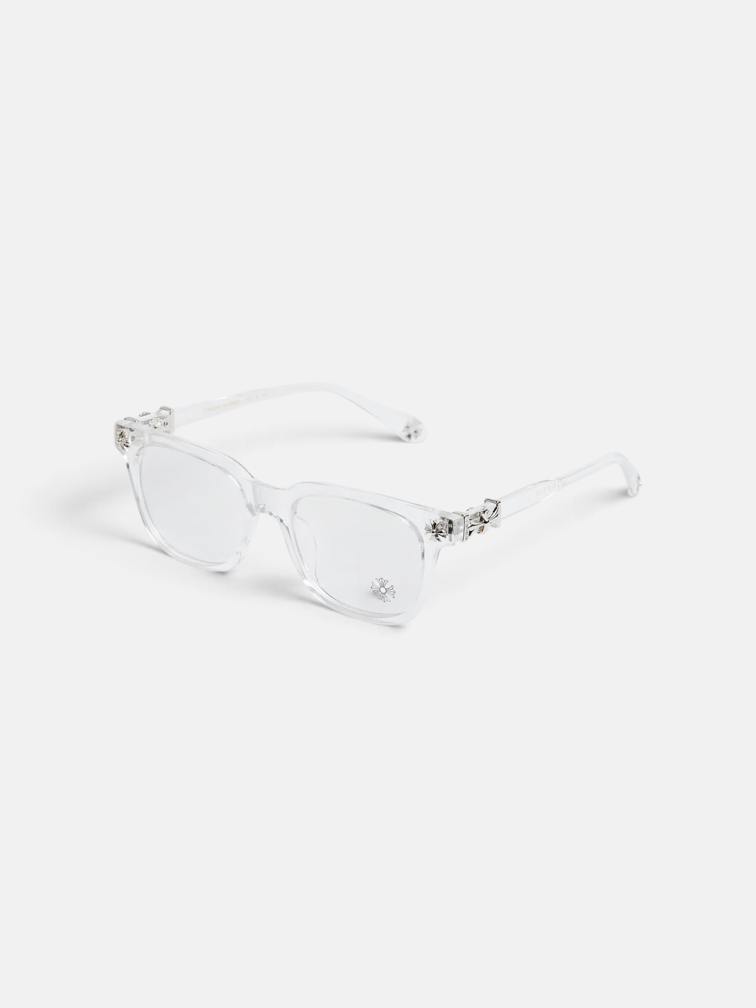 Chrome Chrome Hearts Glasses White – side profile view in premium quality with AA+ craftsmanship