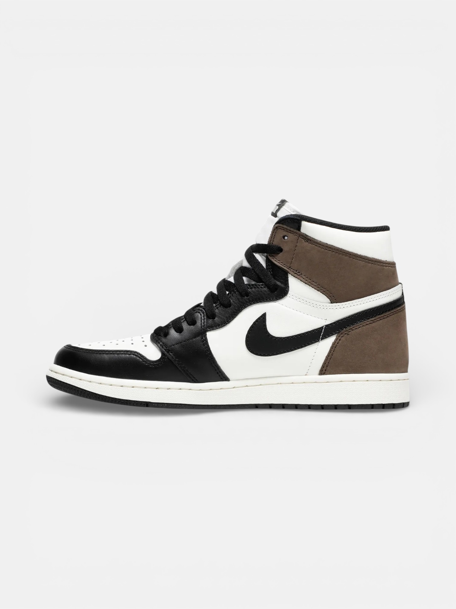 Jordan Jordan 1 Retro High Dark Mocha – close-up detail view in premium quality with AA+ craftsmanship