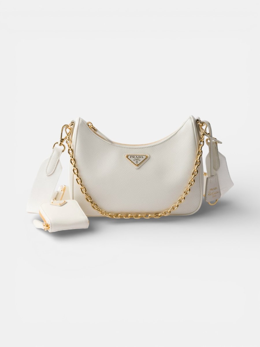 Prada Re-Edition 2005 Saffiano White