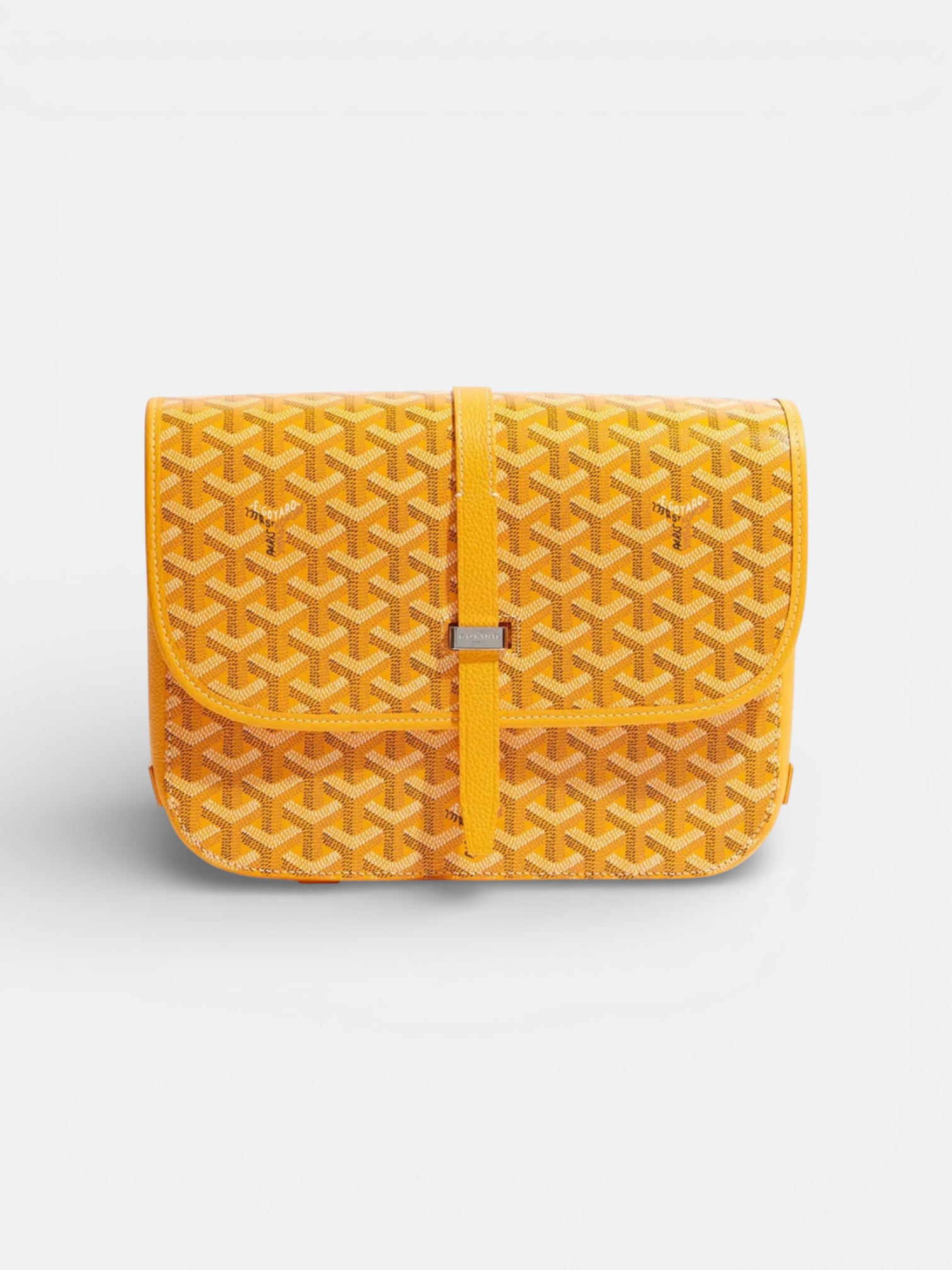 Goyard Goyard Belvedere MM Bag Yellow – side profile view in premium quality with AA+ craftsmanship