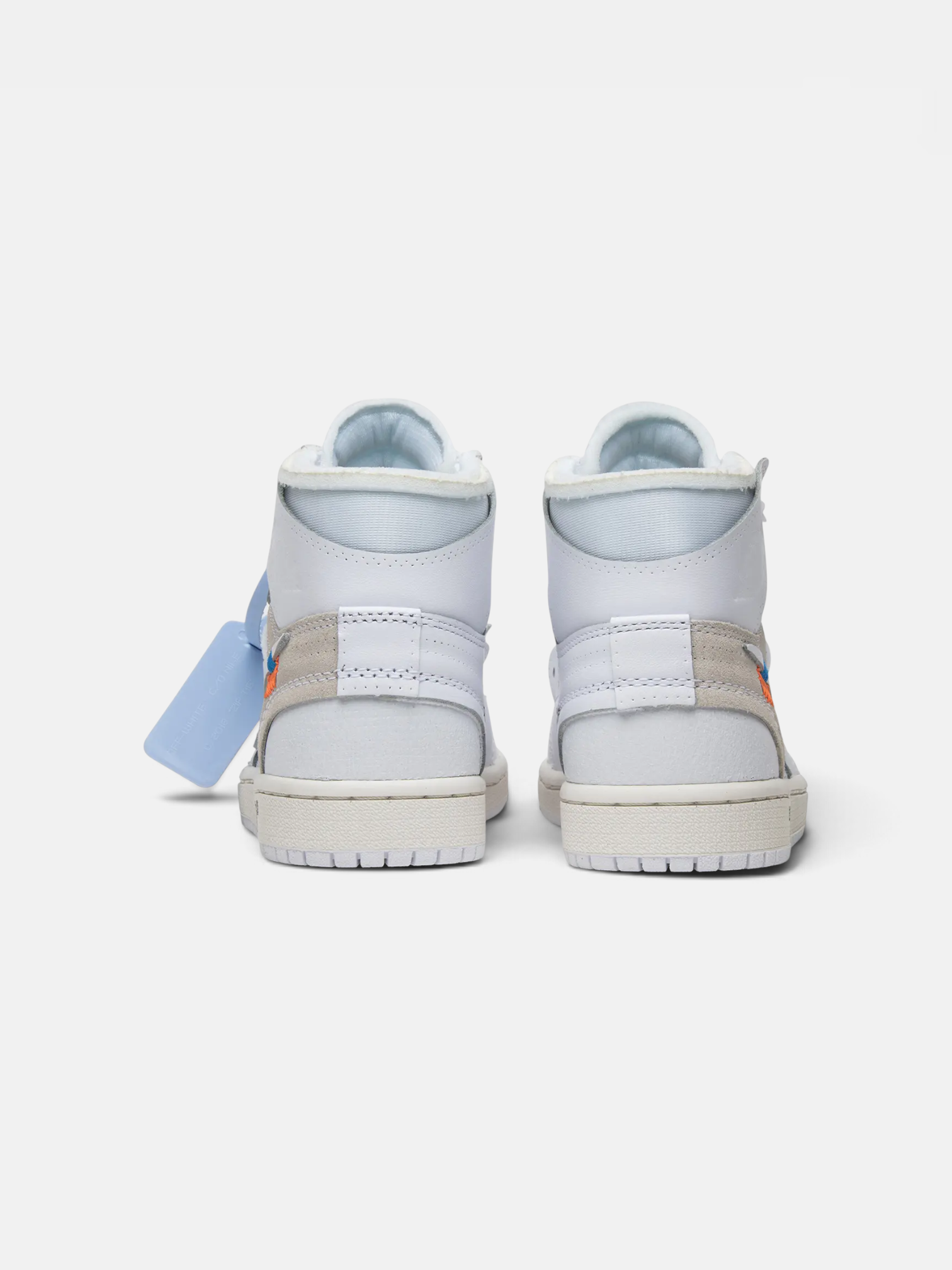 Off-White Off-White x Air Jordan 1 Retro High White – back view in premium quality with AA+ craftsmanship