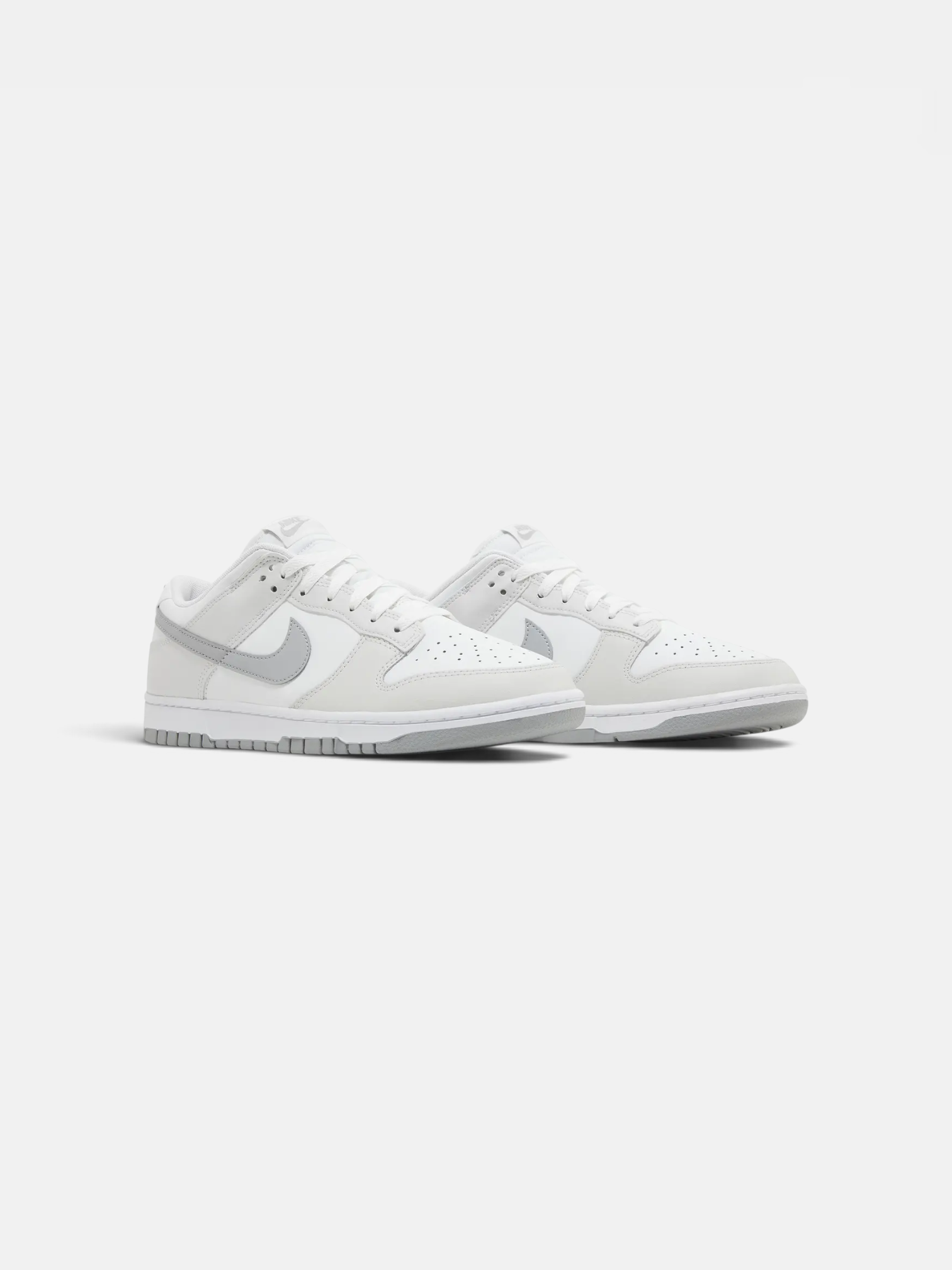 Nike Nike Dunk Low Summit White Light Smoke Grey – detail view in premium quality with AA+ craftsmanship