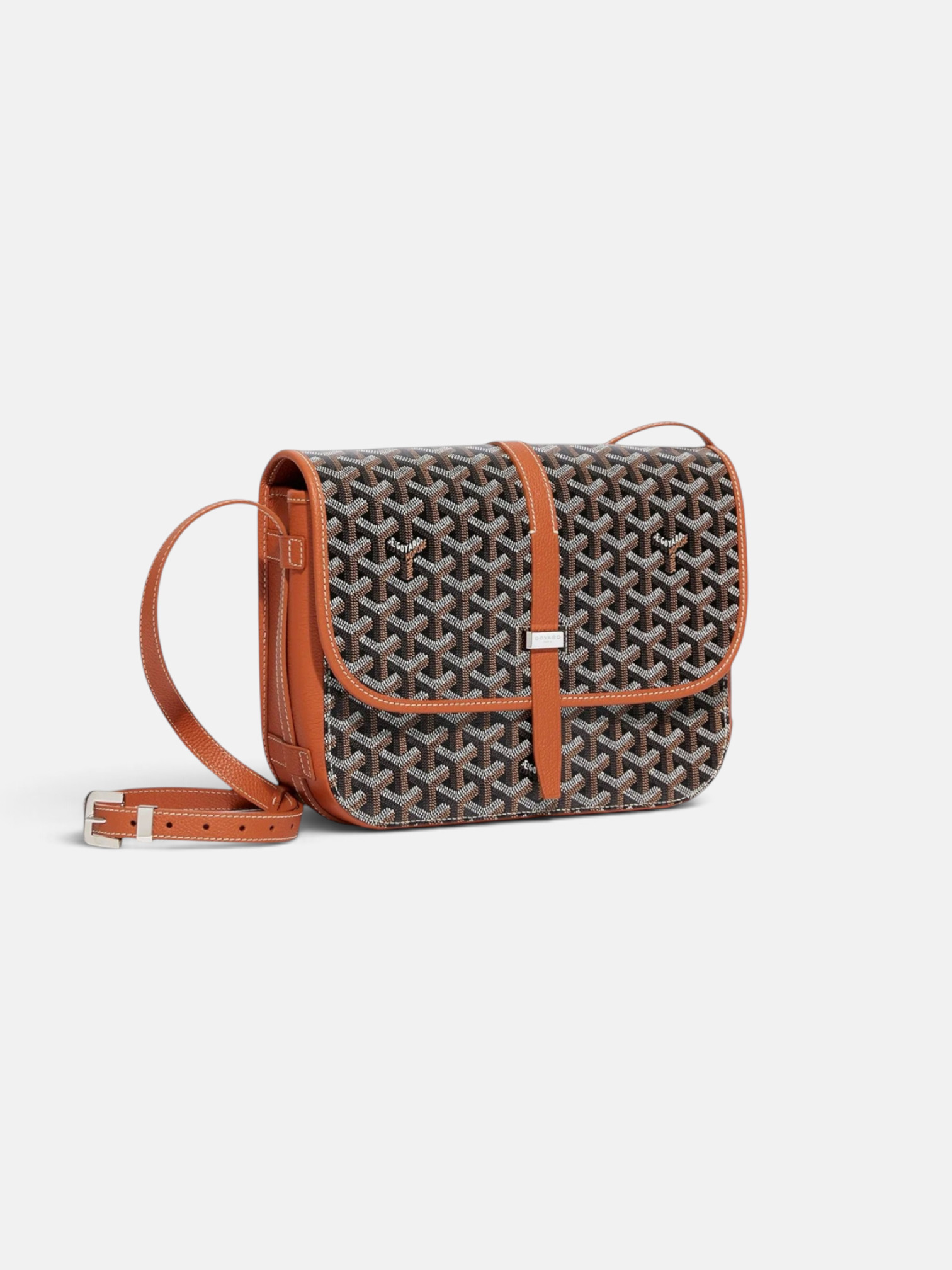 Goyard Goyard Belvedere MM Bag Black Tan – back view in premium quality with AA+ craftsmanship