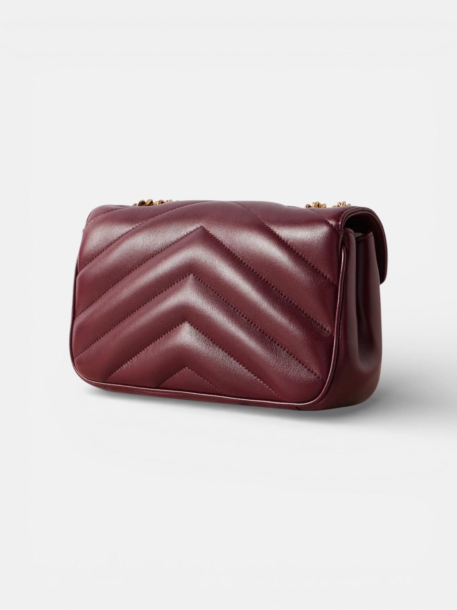 YSL LouLou Small in Burgundy, Back View