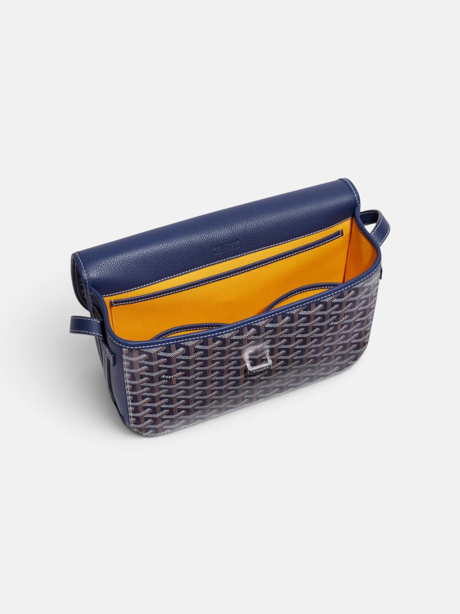 Goyard Goyard Belvedere MM Bag Navy Blue – close-up detail view in premium quality with AA+ craftsmanship