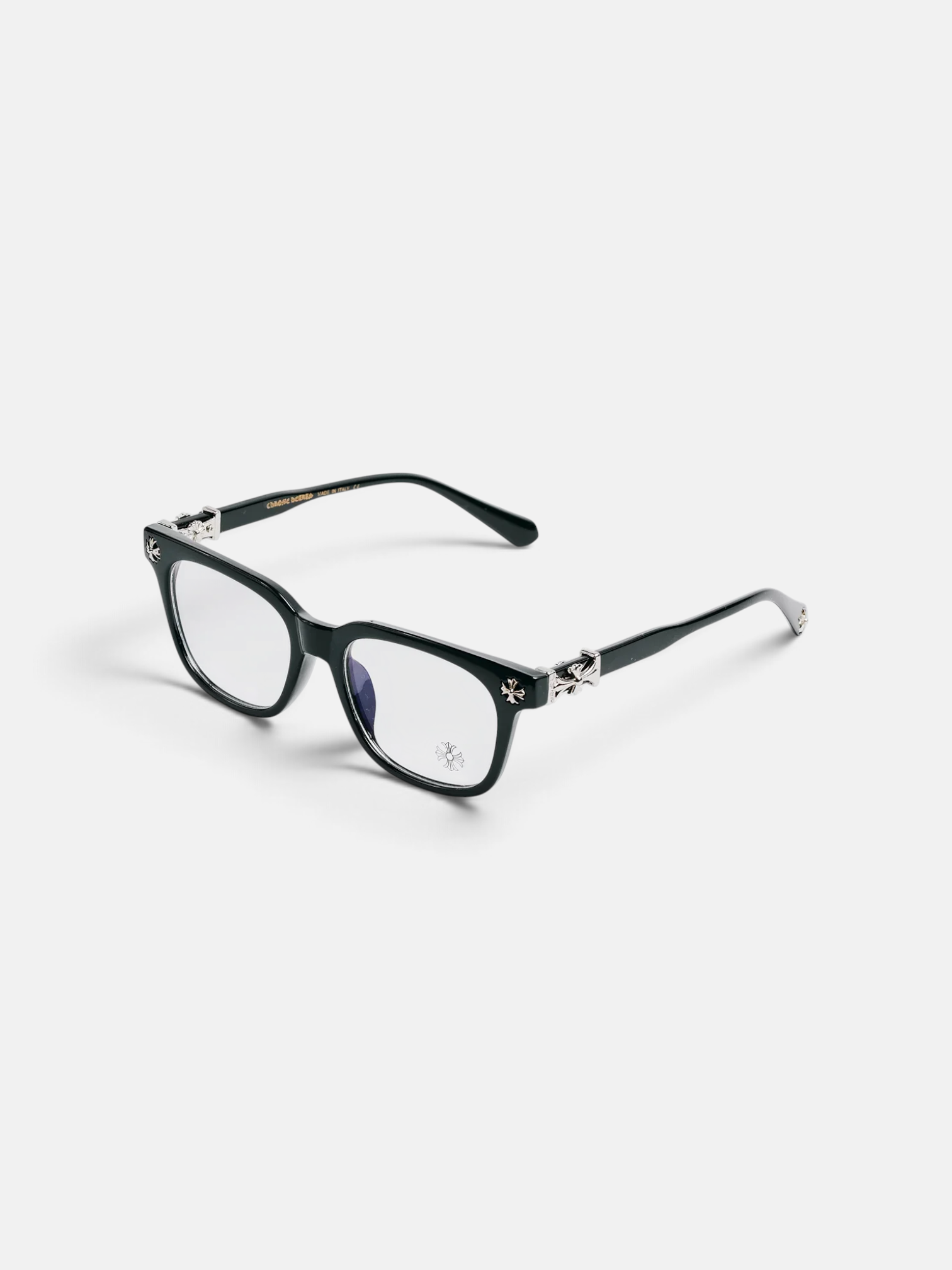 Chrome Chrome Hearts Glasses Black – side profile view in premium quality with AA+ craftsmanship