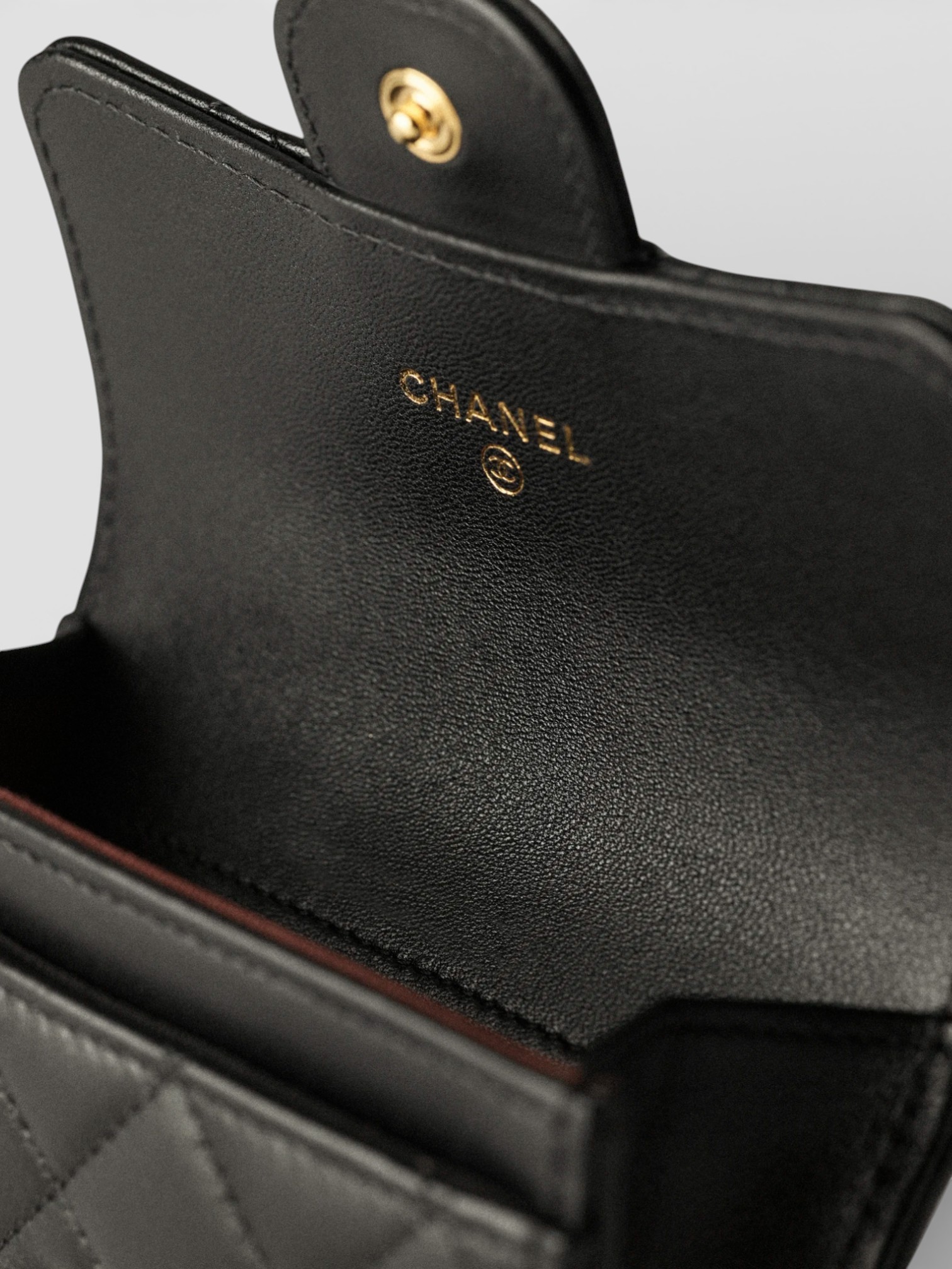 Chanel Chanel Classic Cardholder Black – close-up detail view in premium quality with AA+ craftsmanship