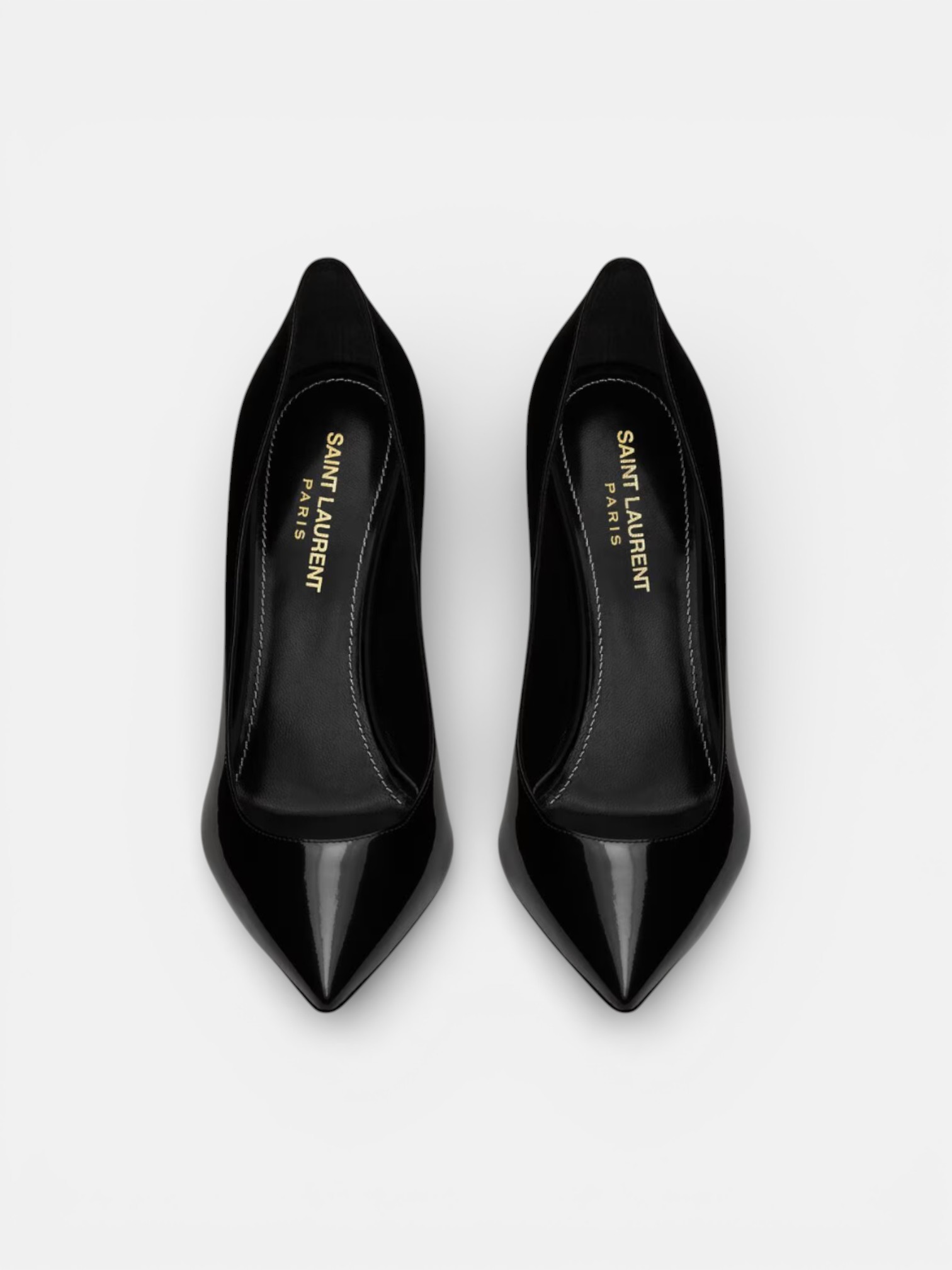YSL YSL Opyum Pumps in Patent Leather Black – side profile view in premium quality with AA+ craftsmanship
