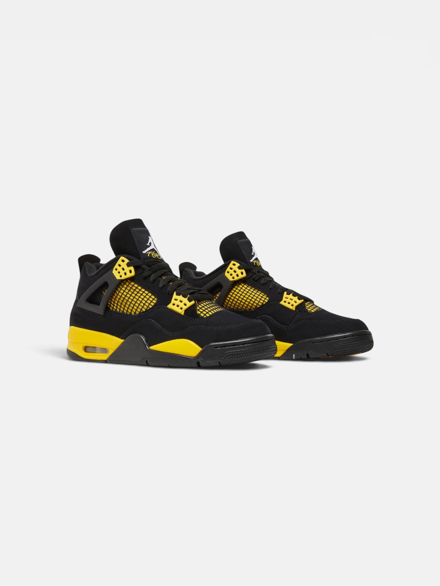 Jordan Jordan 4 Retro Thunder – back view in premium quality with AA+ craftsmanship