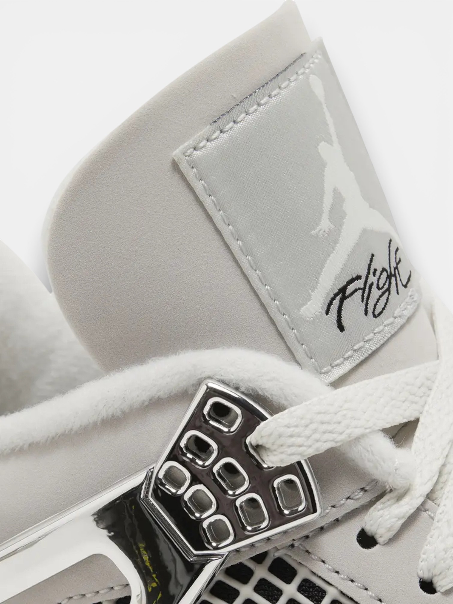 Jordan Jordan 4 Retro Frozen Moments – detail view in premium quality with AA+ craftsmanship