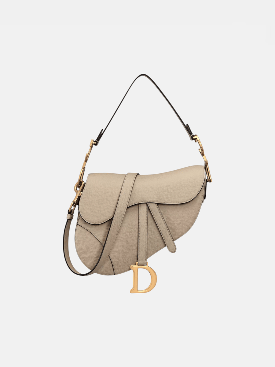 Dior Saddle Bag Grained Beige