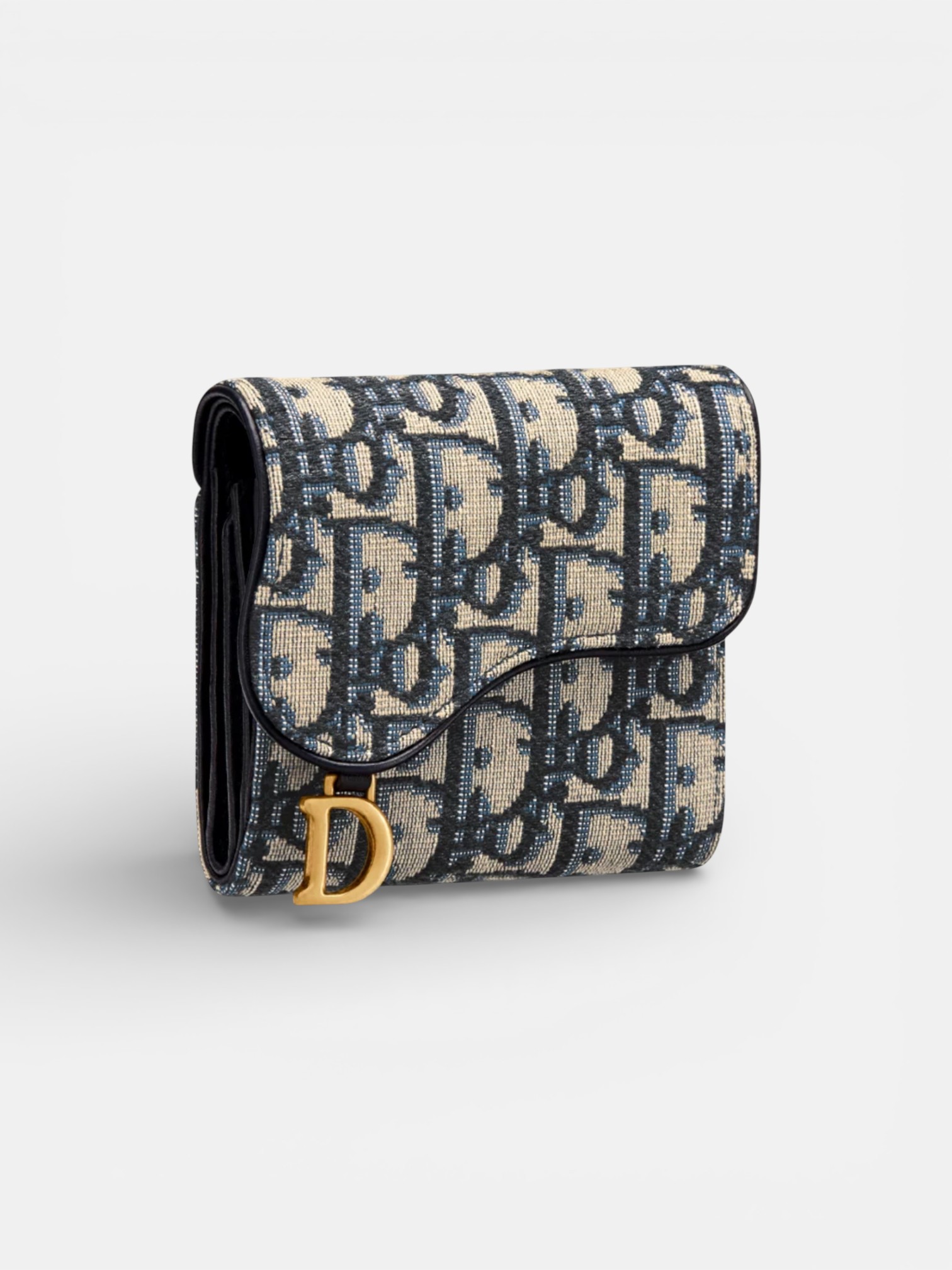 Dior Dior Saddle Lotus Wallet Safari – side profile view in premium quality with AA+ craftsmanship
