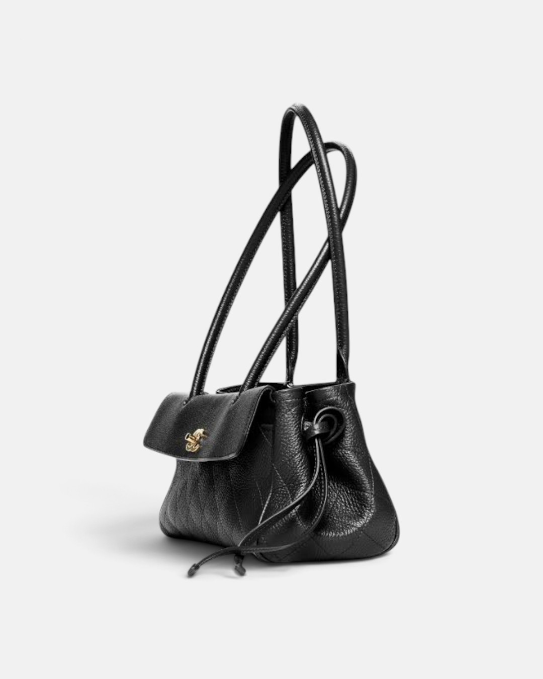 Chanel Chanel Small Tote Grained Calfskin & Gold-Tone Metal Black – back view in premium quality with AA+ craftsmanship