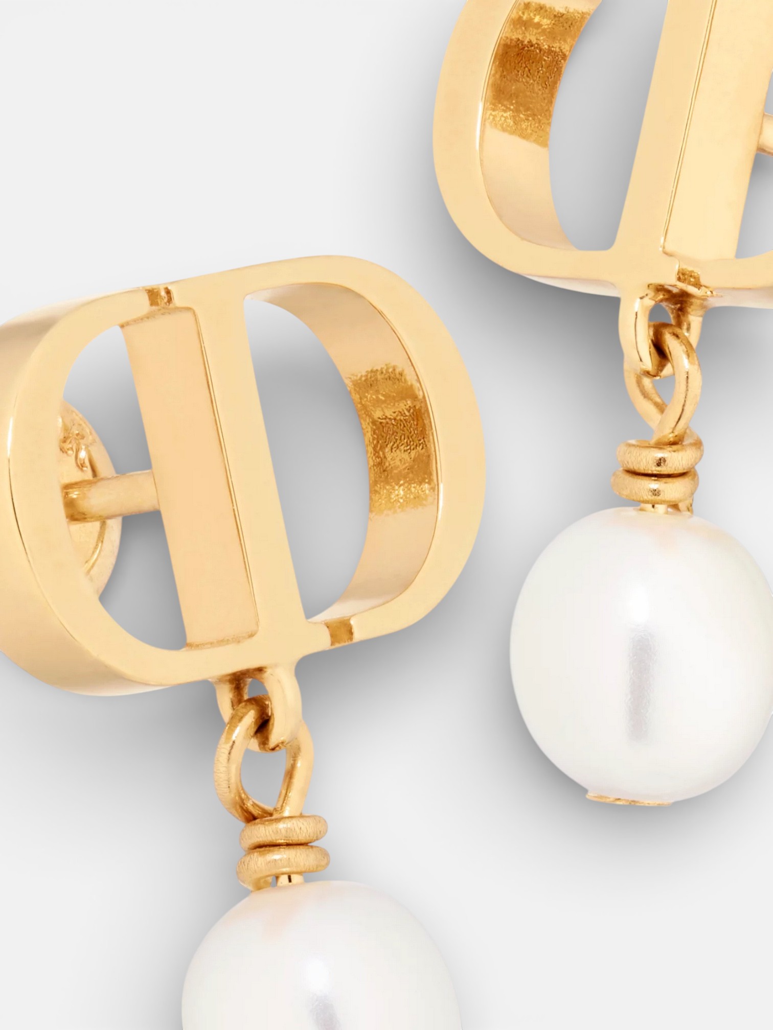 Dior Dior Petit CD Earrings Gold – back view in premium quality with AA+ craftsmanship