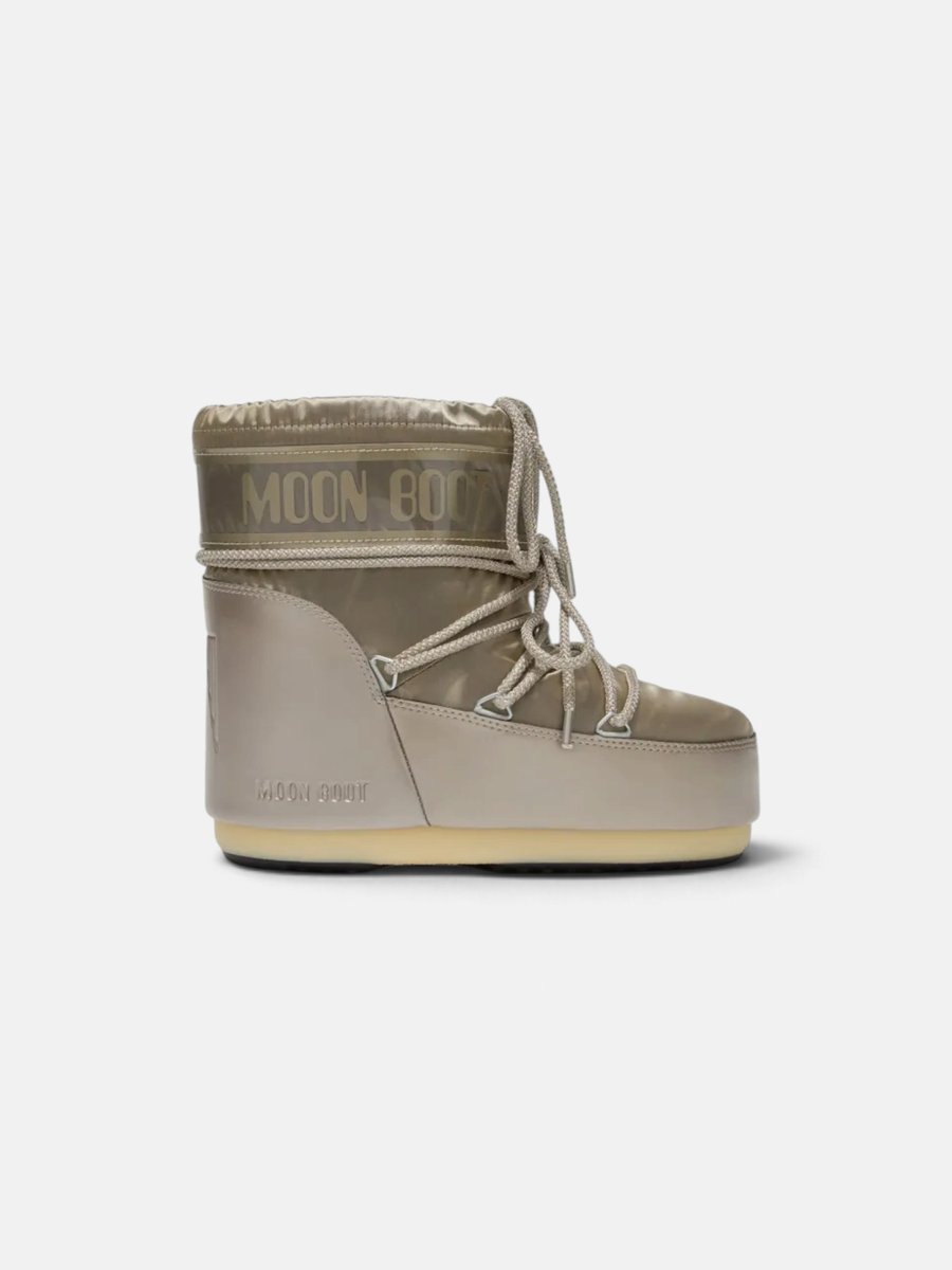 Moon Boot Icon Low Glance Satin Boots Gold