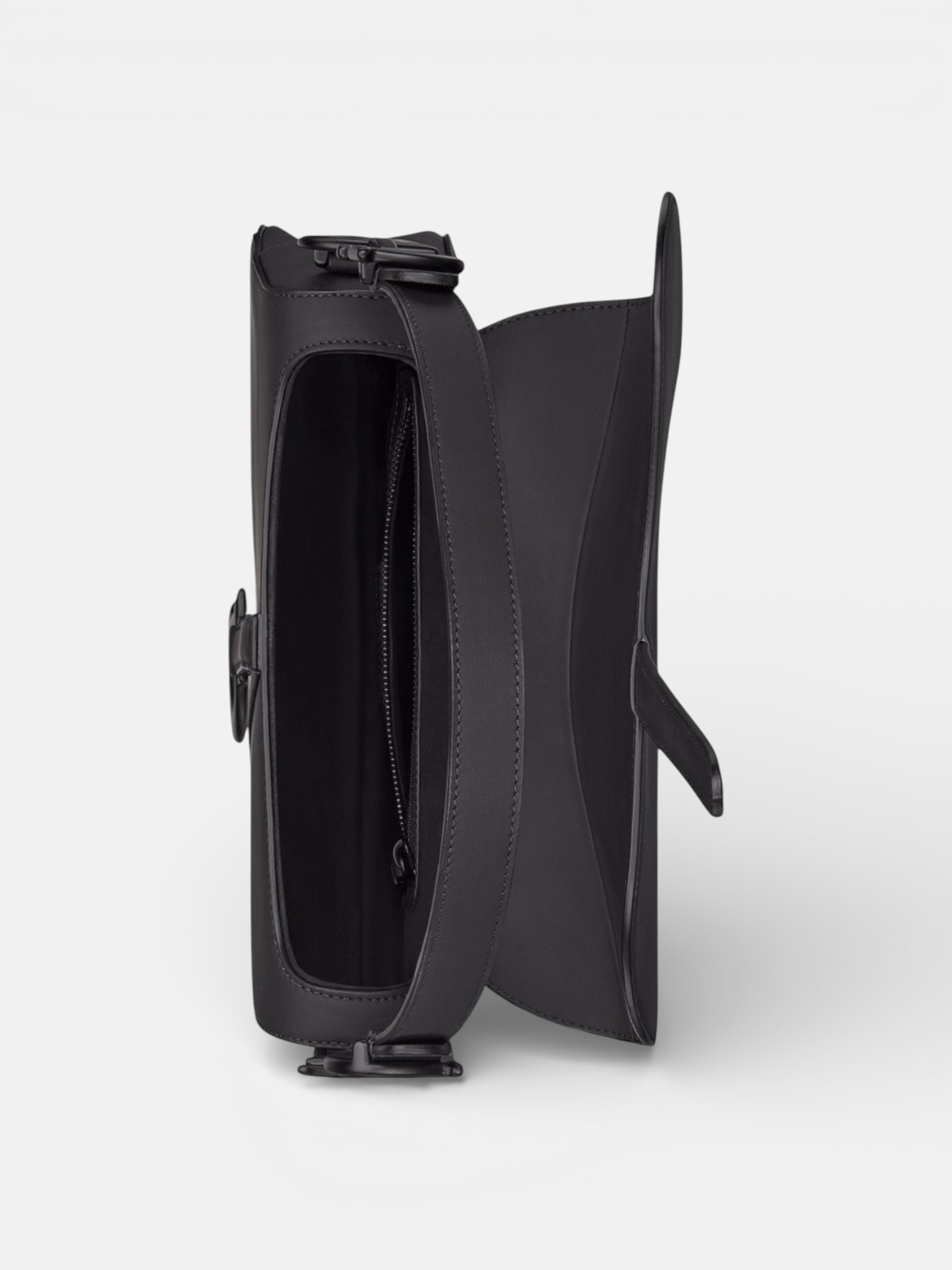 Dior Dior Saddle Bag Black Ultramatte – back view in premium quality with AA+ craftsmanship