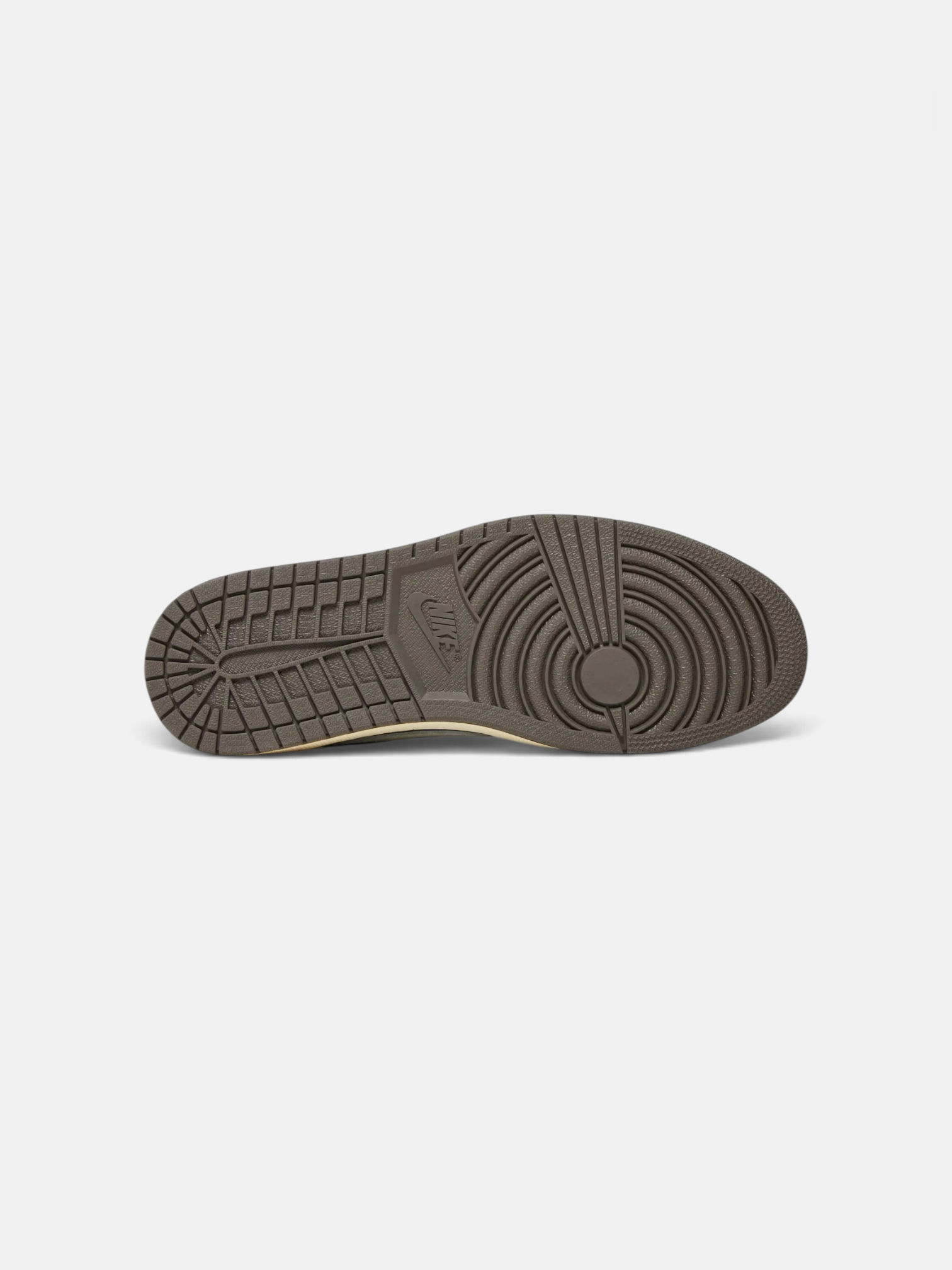 Jordan Jordan 1 Retro Low OG SP Travis Scott Reverse Mocha – close-up detail view in premium quality with AA+ craftsmanship
