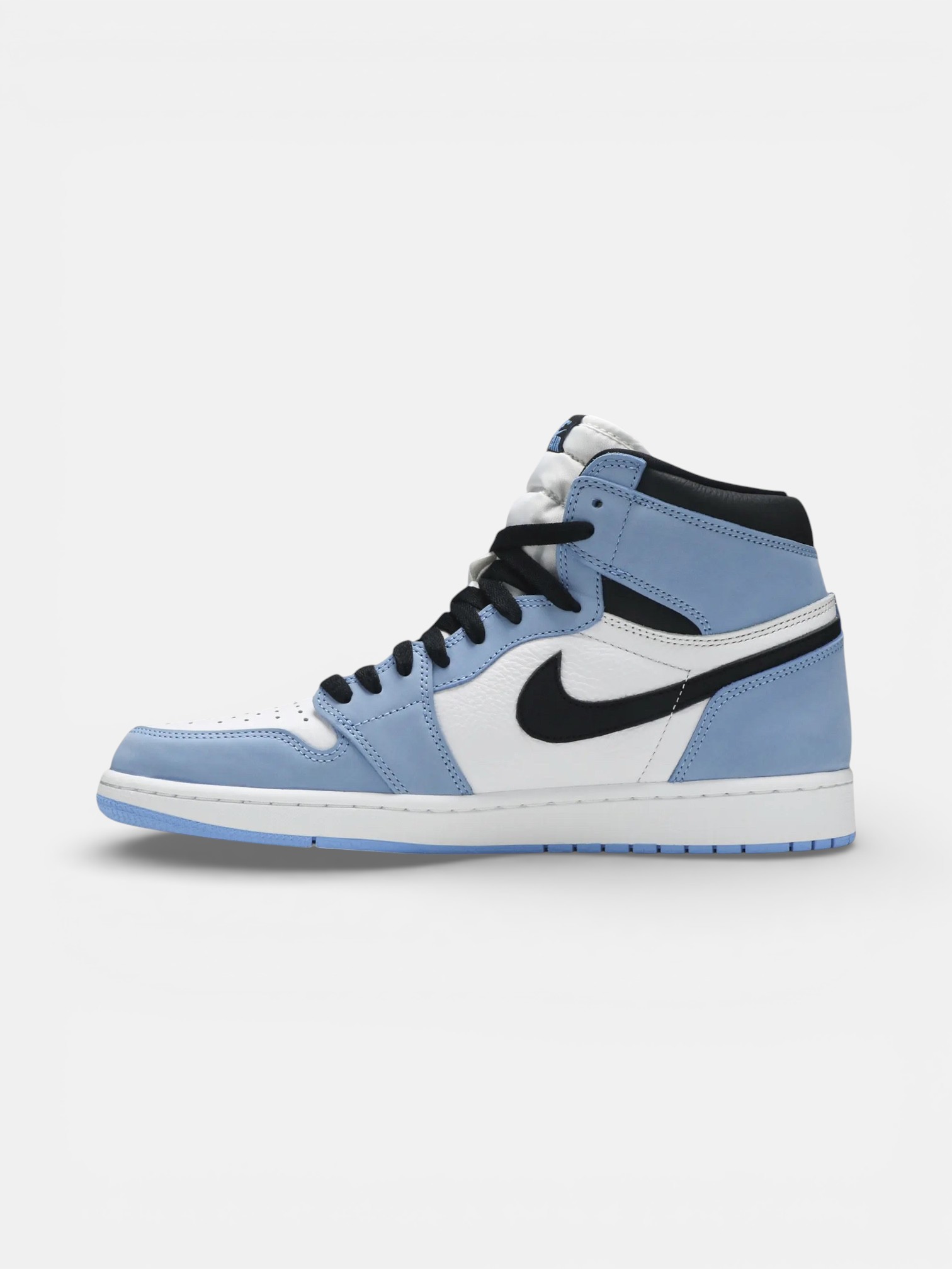 Jordan Jordan 1 Retro University Blue – close-up detail view in premium quality with AA+ craftsmanship