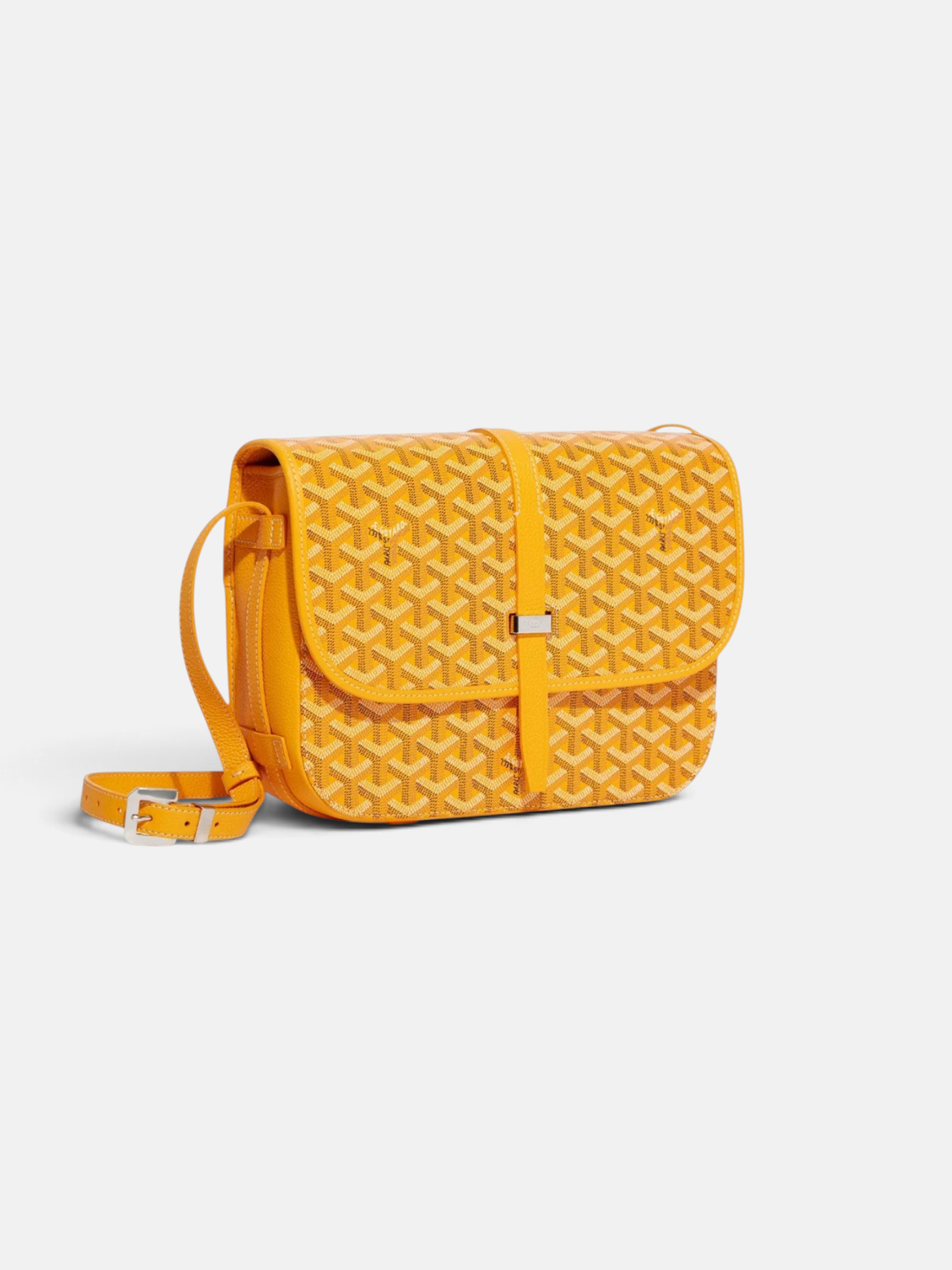 Goyard Goyard Belvedere MM Bag Yellow – side profile view in premium quality with AA+ craftsmanship