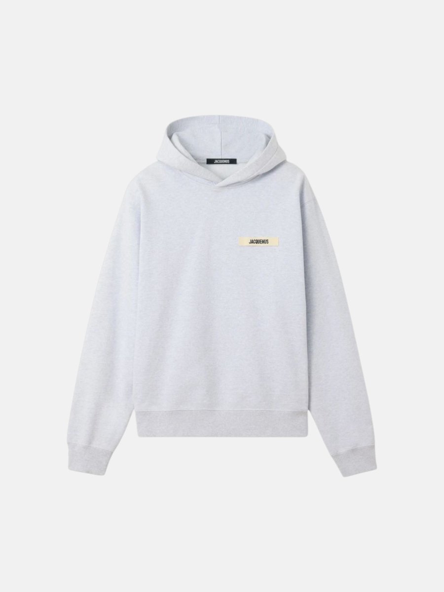 Jacquemus Badge Hoodie Grey