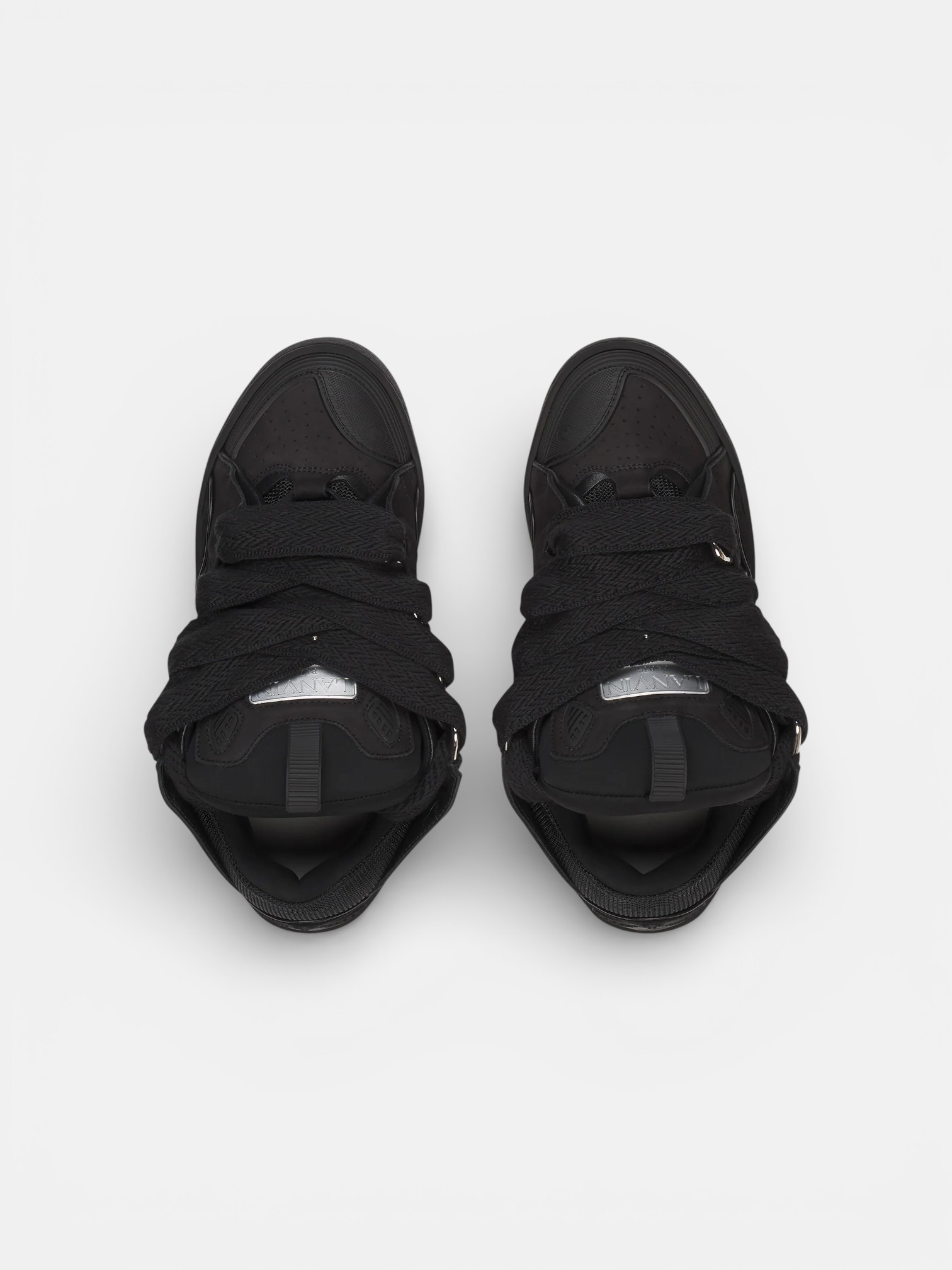 Lanvin Lanvin Curb Sneaker Black – close-up detail view in premium quality with AA+ craftsmanship