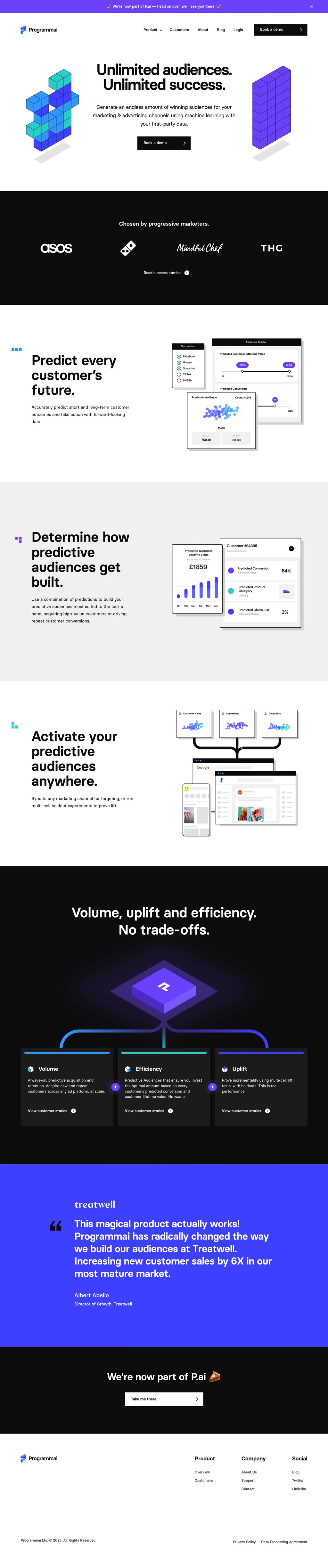 Home — Programmai desktop landing page
