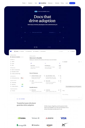ReadMe landing page