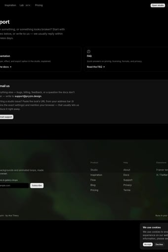 Pryzm | Backgrounds nobody else has, in seconds landing page