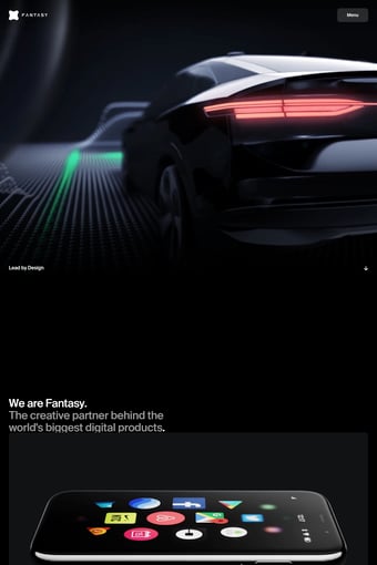 Fantasy landing page