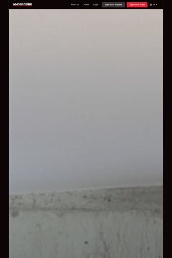 Andercore landing page