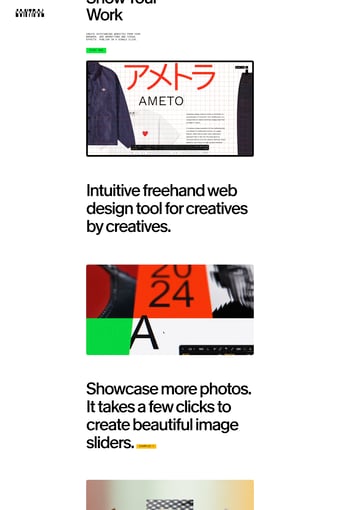 Control landing page