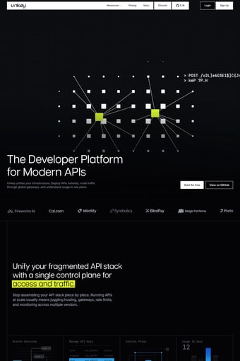 Unkey landing page