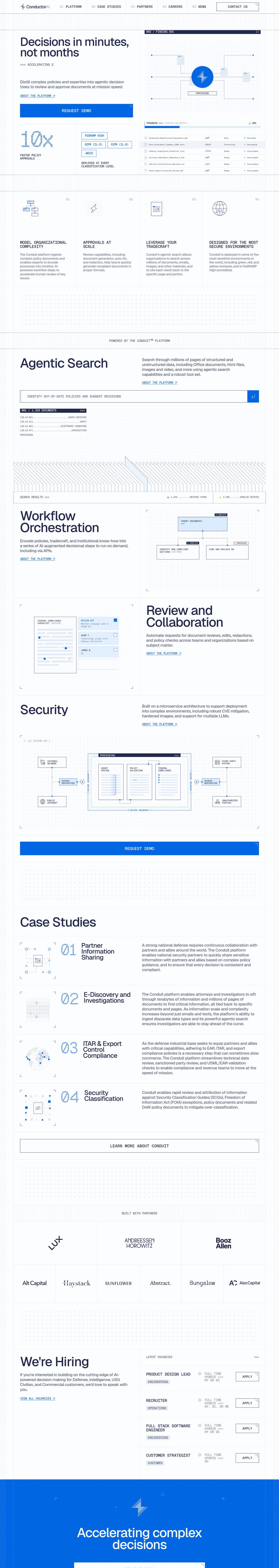Conduit desktop landing page
