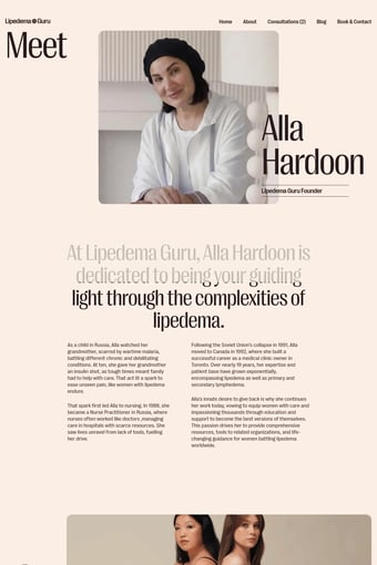 Lipedema Guru landing page