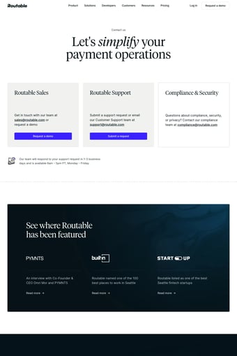 Routable: Mass Payouts, Vendor Management, and AP Automation | Routable landing page