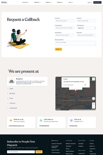 Employee Health Insurance and Benefits Platform | Nova Benefits landing page
