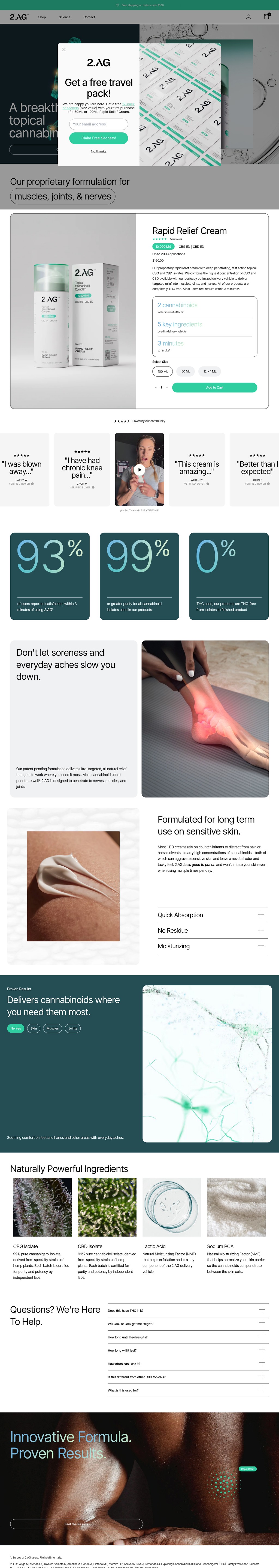 2.AG desktop landing page