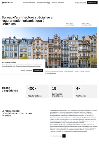 KS ARCHITECTES landing page