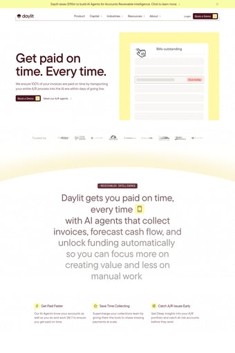 Daylit landing page
