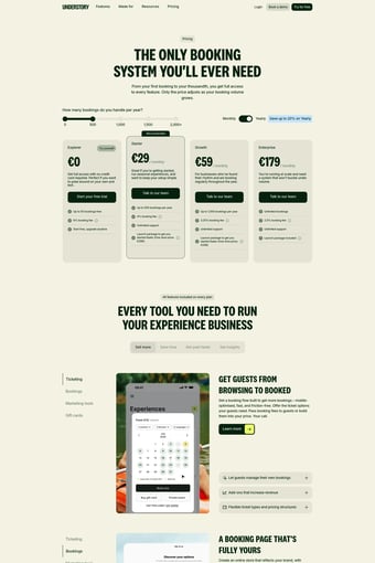 Understory - Powering Experience Makers landing page