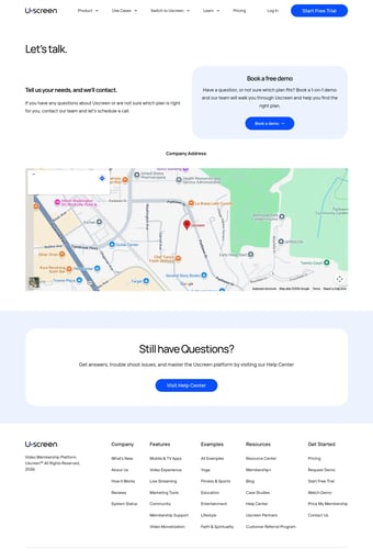 Uscreen: All-in-one Video Membership Platform for Creators landing page