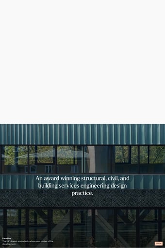 Webb Yates Engineers – An award winning engineering design practice landing page