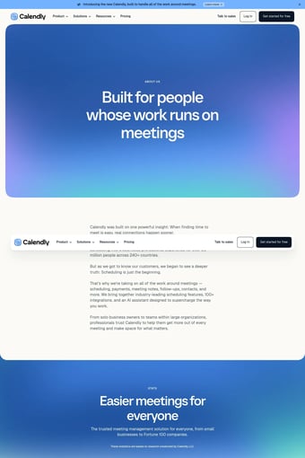 Meeting Scheduling Software and AI Meeting Tools | Calendly landing page