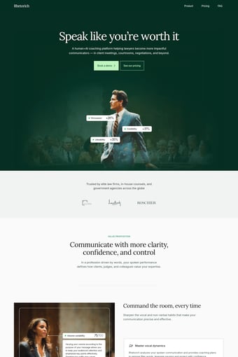 Rhetorich landing page