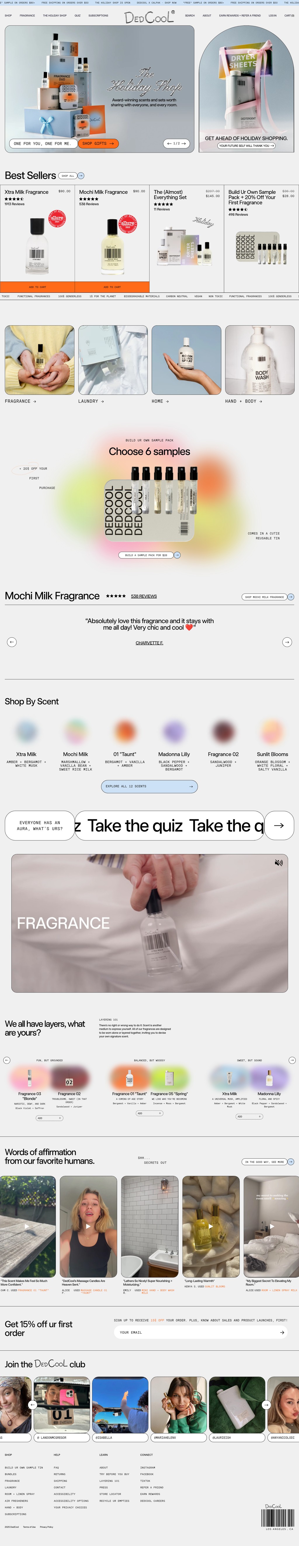 DedCool desktop landing page